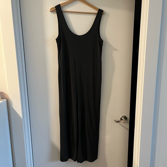 Marine Layer Pants - Marine Layer Luxe Ribbed Jumpsuit in Faded Black